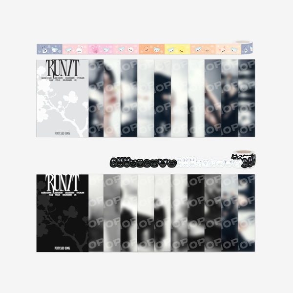 POSTCARD BOOK & ROLL STICKER SET